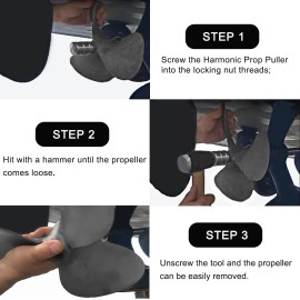 Unbranded Prop Puller for Inboard Boats, Prop Knocker, Propeller Removal Fits 1" or 1 1/8"