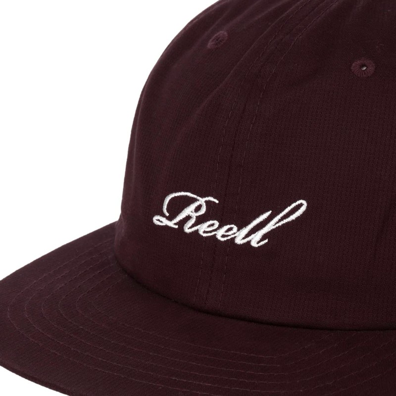 Reell Low Pitch Cap for Men and Women, bedford eggplant