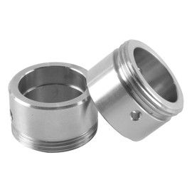 Orivin Stainless Steel Heating Valve Adapter, 2 Pcs of Thermostatic Head Adapters Without Stripes, Radiator Valve RA Adapter to M30 X 1.5 with Hexagon Wrench