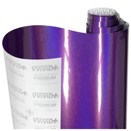 VViViD+ Gloss Psycho Purple Vinyl Wrap Film (1ft x 5ft)