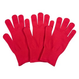 Athletic Day Adult Large Work Gloves Workshop Cotton Collar Work Gloves, L Size (Men's Use), Thin and Fine Knitting, Comfortable Cotton Work Gloves, 3 Pairs, 13 Gauge, Approx. 630 Denier, Made in