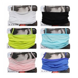 Domestic Earrings Multi Scarf/Cool Mask/Neck Warmer/Sun Shade Black 2ea