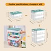 3 Layers Building Blocks Storage Plastic Storage Container Box Kid