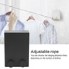 Telescopic Adjustable Clothesline Wall Mounted Clothes Drying Rope String Stainless