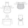 Simplicity Kids' and Adult's Half and Full Apron Packet, Code