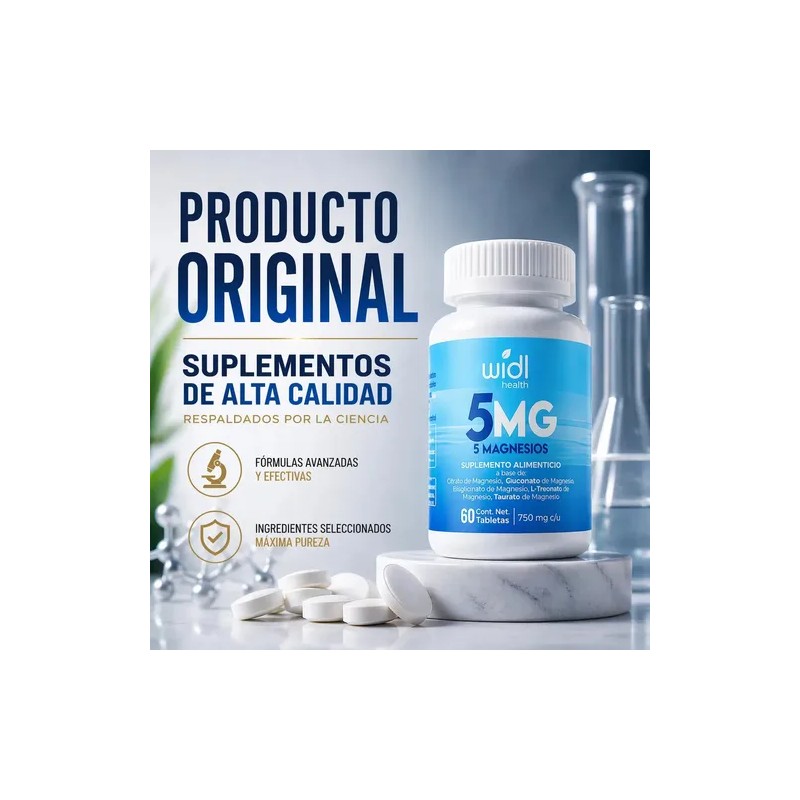 Magnesio Complex Widl Health Tipos Bisglicinato Citrato Gluconato Treonato Taurato
