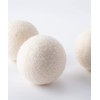 b2c Felt Dryer Ball 3 Pack (White) | Wool Ball