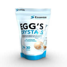 Proteina Claras cristalizadas de huevo en polvo 25 g proteína Essentials Innovation  30 porciones. (Vainilla)                                         