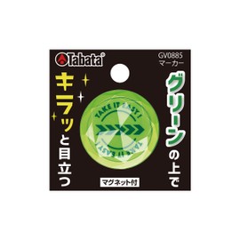 Tabata GV0885 FG B Golf Marker, Golf Round Supplies, Marker, Golf Marker, Competition Prize, Magnet, Reflective, Easy to Find, Flash Green