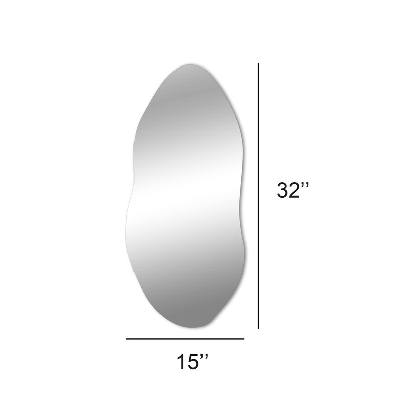 Delma Irregular Wall Mirror for Wall, Entryway, Bedroom, Asymmetrical Mirror