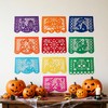 100PC Papel Picado Mexicano para Altar Día Muertos 37x25 cm