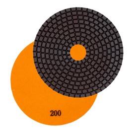 EDW Diamond Wet Sanding Pad/Polishing Disc, Dia Wet | Refurbishing, Grinding | 125 mm Velcro Attachment | Processing Natural Stone, Tiles, Granite, Marble