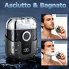 Mini Rasoio Elettrico Barba Uomo - Rasoio da Viaggio Portatile
