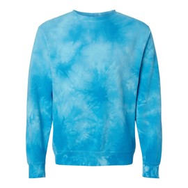 Independent Trading Co. - Unisex Midweight Tie-Dyed Sweatshirt - PRM3500TD - L - Tie Dye Dusty Pink