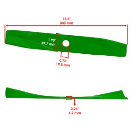 Caltric 106636 106077 106077-03 117192 Low-Lift Blades for Toro Wheel Horse 42" Deck