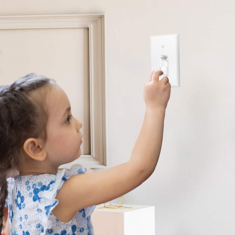 YLOVAN Toggle Switch Plate Cover Guard 10 Pack Clear -