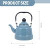 HEMOTON Enameled Tea Kettle with Handle Stovetop Tea Kettle Enamel