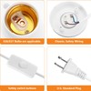  Light Bulb Socket with Cord,E26/ E27 Lamp Base Desktop