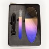 Spa-Rific Nano Laser Etched Glass Mani Pedi Set With Ergo
