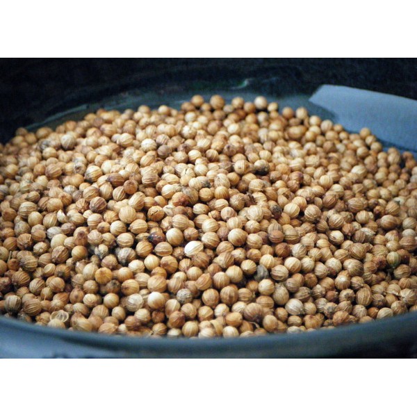 Coriander Seed Whole in a plastic container - holds 0.6 lb [ 9.6 oz ] - KOSHER