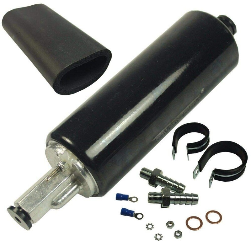 Compatible with New Black 270LPH Universal External Inline Performance Fuel