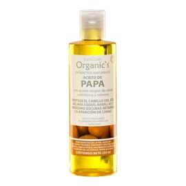 Aceite de Papa Orgánico con Aceite Virgen de Olivo, Celedonia y Romero para Cabello Maltratado
