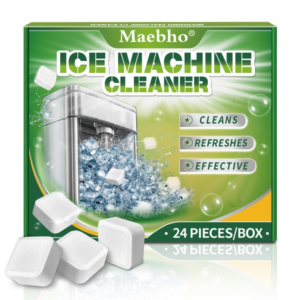 Ice Machine Cleaner Maker Descaler - 24 Unscented Clean Tablets