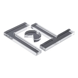 A-Chicot Acrylic Stickers, L Shape, T Shape, O Shape, Set of 3