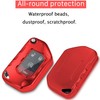 Kirsnda for Jeep Key fob Cover with Keychain,Soft TPU Key
