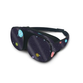 MightySkins Glossy Glitter Skin Compatible with HTC Vive Flow - Bright Night Sky | Protective, Durable High-Gloss Glitter Finish | Easy to Apply