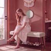 Thick Cushioned Shoe Bench, Entryway Bench with Metal Shoe Rack,