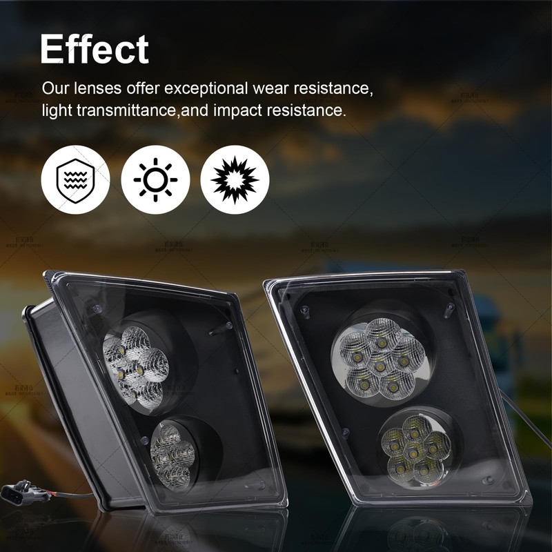 TINWID1919 LED Fog Light Lamp Replacement for 2003-2017 Volvo VNL/VN