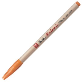 Magic B-M300-T21 Water-Based Pen Lassion Pen No.300, Orange Color, 10 Pens