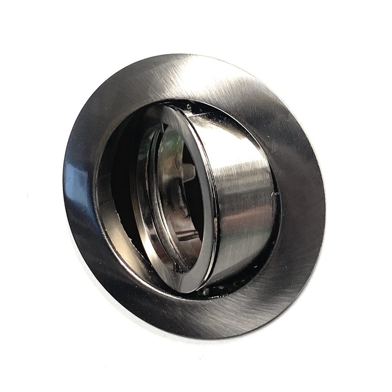 RUTEC Aluminium Die-Cast Recessed Spotlight ALU5537 Brushed Iron 30° Swivelling
