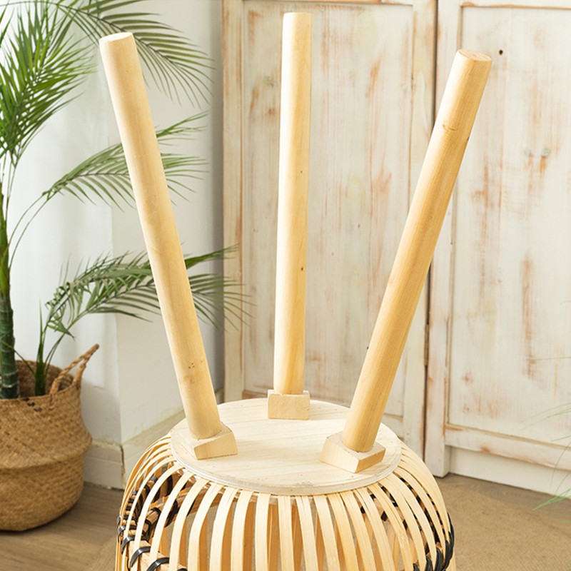 Woven Flower Pot Faux Rattan Planter High Living Room Floor