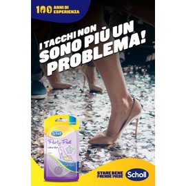 Scholl Party Feet Ultra Slim Gel Plant Support - Clear (Pair)