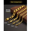 ChainsHouse Men Women 14K Gold Plated Chain Hip Hop Fashion