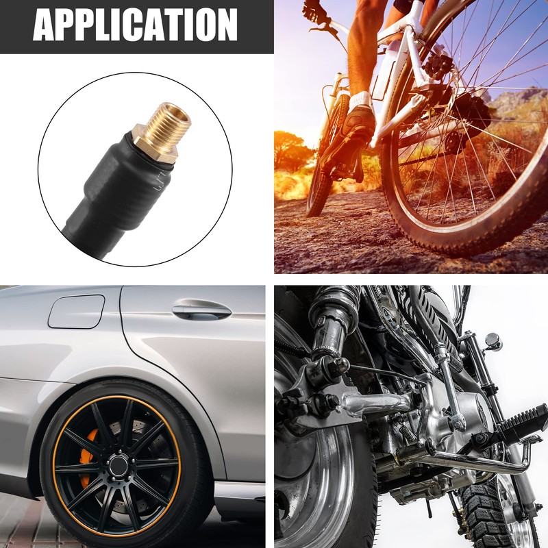 X AUTOHAUX 10cm 4" Tire Valve Stem Extension Inflator Extension