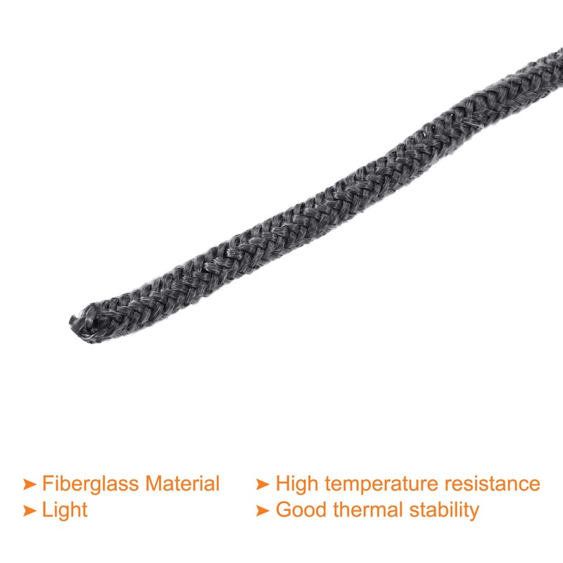 PATIKIL 6.57 ft x 1/4 inch fibreglass rope, round braided