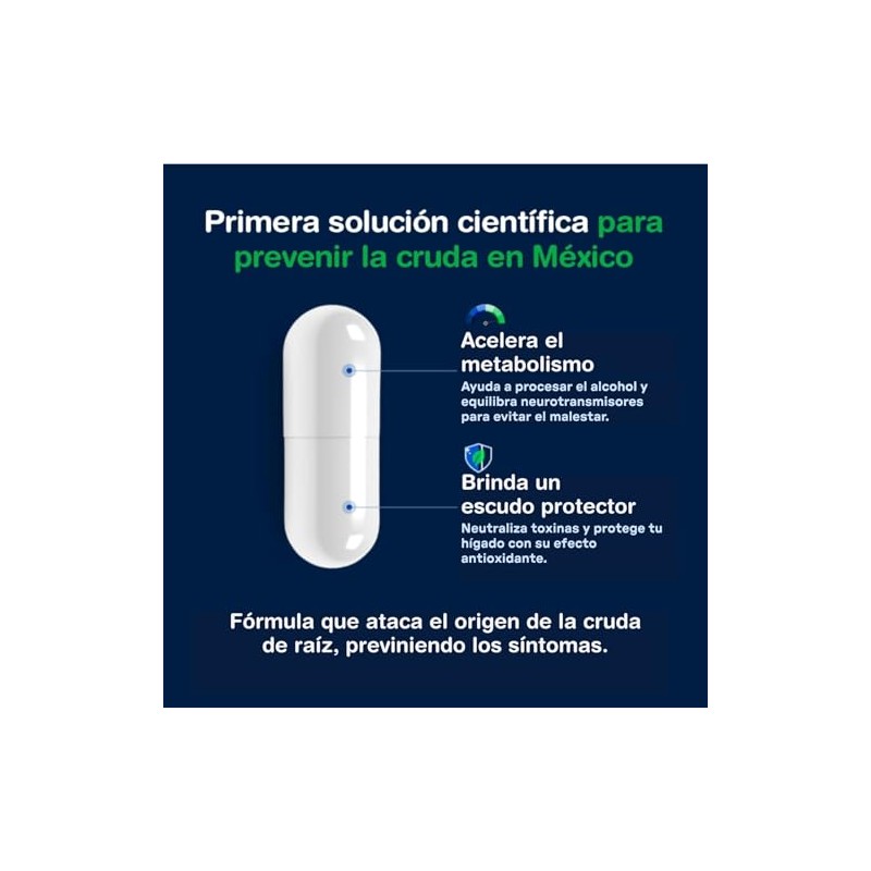 Suplemento Anti Cruda Cisteína Vitamina Cúrcuma Pastillas Hangover Pills Toma