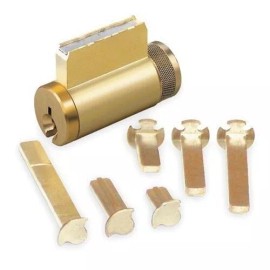 ILCO Grade 2 Knob, Lever & Deadbolt Cylinder Kit- Yale Y1 Keyway  - Satin Chrome