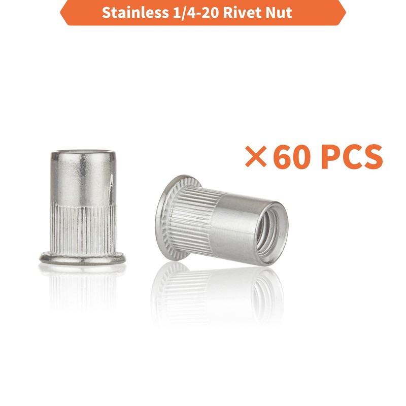 Rivet Nut Installation Tool Set Flat Head Rivnut Threaded Insert
