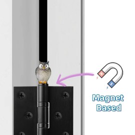 Niuwiwyi 6pcs Animal Door Hinge Heads Decorative Topper Owl Animal Hinge Head Magnet Door Hinge Pin Topper