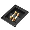 4 Copper Binding Post Terminal Cable Connector Speaker Terminal Box