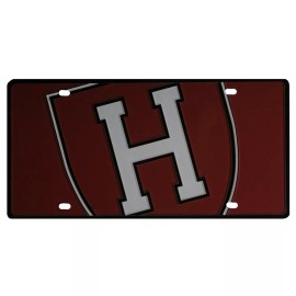 Stockdale Harvard Crimson Full Color Mega Inlay License Plate