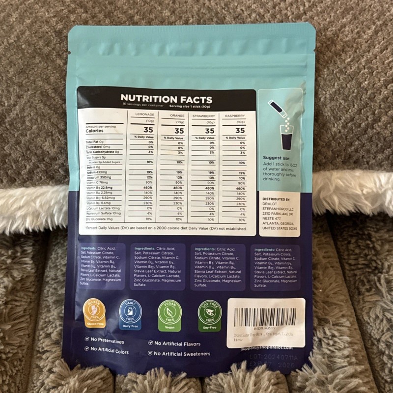 Dr Alot Electrolyte Drink Mix Variety Pack 16 on the