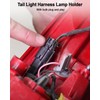 Rear Tail Light Lamp Socket and Wire Harness Fit for