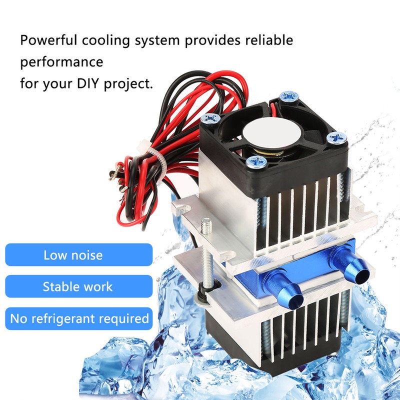 DIY Semiconductor Thermoelectric Cooler Peltier Refrigeration Water Cooling Device 120W
