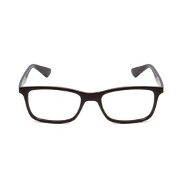 Calabria Ernest 4857 Cat-Eye Reading Glasses +4.00 Gloss Black Men Women 53mm