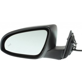 For Toyota Camry 2016 2017 Door Mirror Driver Side | Power | Heated | Manual Folding | w/Blind Spot Detection | Hybrid | Replacement For 87906-06051 | 87945-06060-C0 | TO1320375